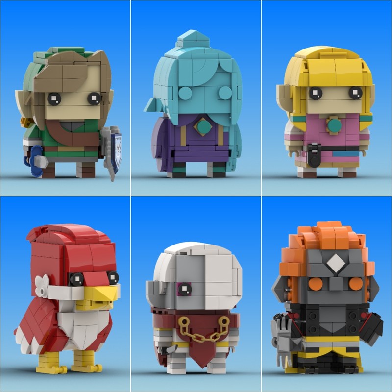 Lego The Legend of Zelda: Skyward Sword Brickheadz BUNDLE