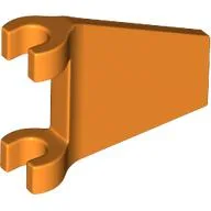 Flag 2 x 2 Trapezoid with Flared Area between Clips / Orange