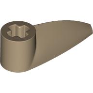 Lego Technic Tooth 1 x 3 with Axle Hole [Hollow Underside] / Dark Tan