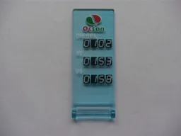 Flag 7 x 3 with Bar Handle with Octan Logo and Price List Pattern (Sticker) - Set 7993