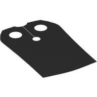 Neckwear Cape, Straight Side [Traditional Starched Fabric] / Black