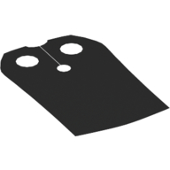 Lego Neckwear Cape, Straight Side [Traditional Starched Fabric] / Black
