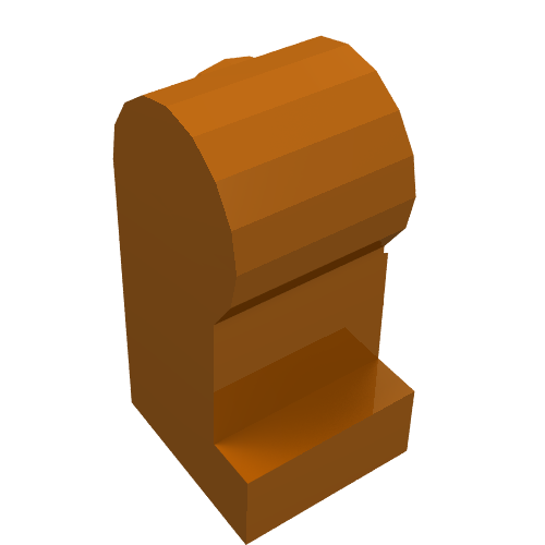 Lego Leg, Right / Dark Orange