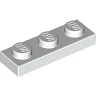 Plate 1 x 3 / White
