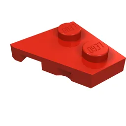 Wedge Plate 2 x 2 Right / Red