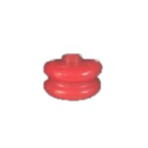 Lego Pen Bead, Round Curved, Hourglass / Red