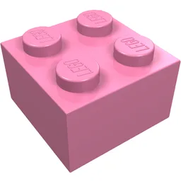Brick 2 x 2 / Medium Dark Pink