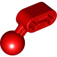 Technic Beam 1 x 2 with Ball Joint Angled / Red