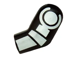 Arm, Left with White Minifigure Skeleton Pattern