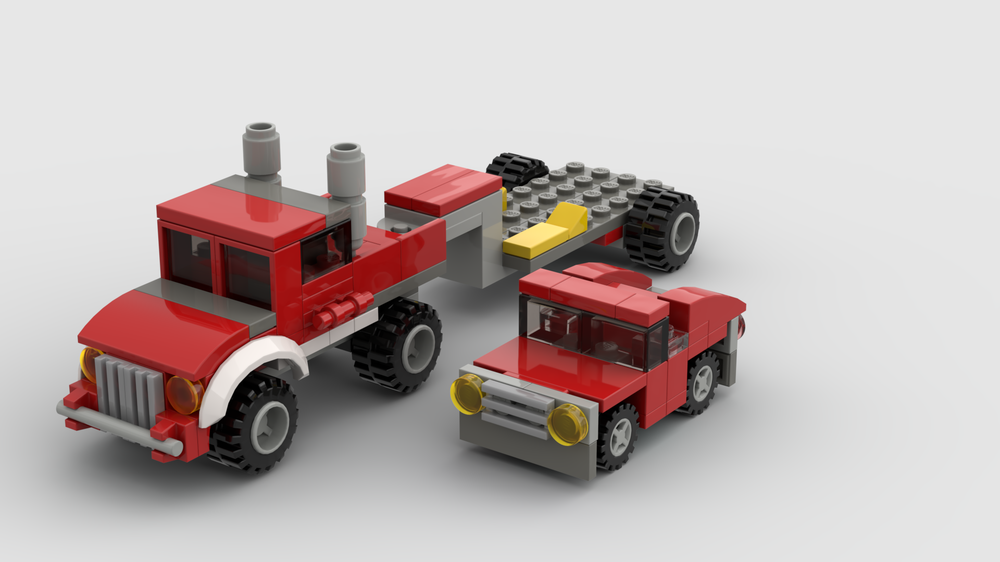 Lego 31005 Pickup with trailer and cabrio
