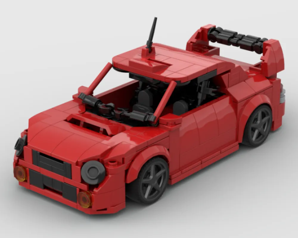 LEGO MOC Subaru Impreza WRX STI (Bugeye) – V2 Red