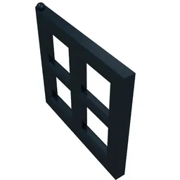 Window 2 x 4 x 3 Pane / Black