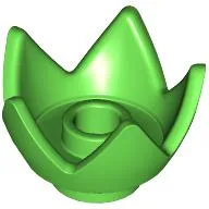 Crown / Flower / Egg Shell Half / Bright Green