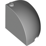 Lego Brick Round Corner 4 x 4 x 3 Quarter Dome Top / Light Bluish Gray