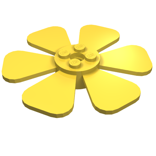 Lego Propeller 6 Blade Fan 8 x 8 / Yellow