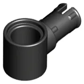 Technic Pin Connector Hub with 1 Pin with Friction Ridges Lengthwise