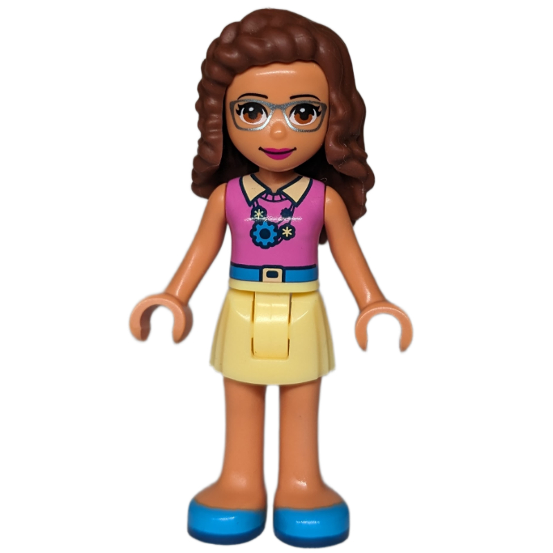 Lego Olivia - Magenta Top, Bright Light Yellow Skirt
