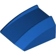 Brick Curved 2 x 2 with Lip, No Studs / Royal Blue