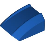 Lego Brick Curved 2 x 2 with Lip, No Studs / Royal Blue