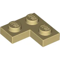 Plate 2 x 2 Corner / Tan
