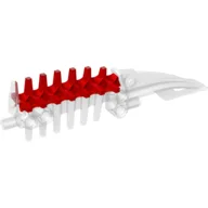 Large Figure Weapon Spined Long Blade, Marbled Red Pattern (Krika) / Milky White