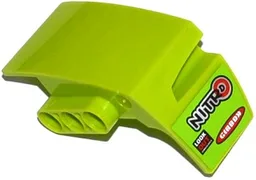 Technic, Panel Car Mudguard Left with 'NITRO', 'LOOK OUT' and 'GIRBON' Pattern (Sticker) - Set 42037