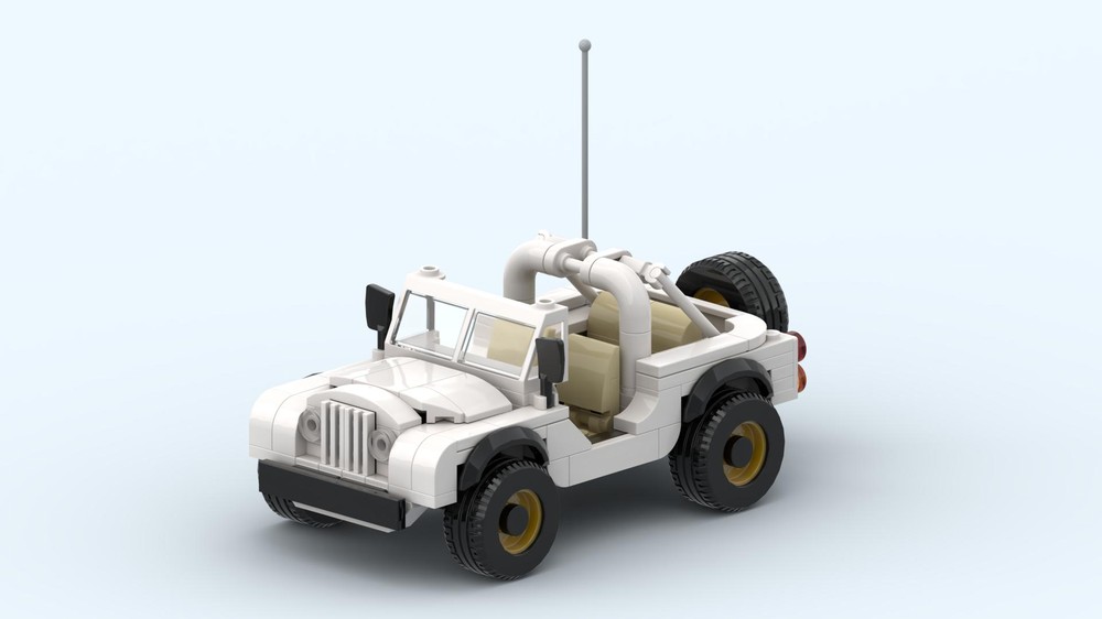 Lego 1979 Jeep CJ-7 - Daisy Duke's Jeep - 8 stud wide