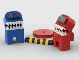 Among Us - Brick Impostor & Emergency Meeting Button