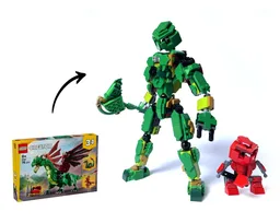Green Bionicle Lewa - Creator Medieval Dragon 31161 Alt Build