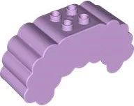 Duplo Brick, Hair, 2 x 2 Top Studs, Rounded