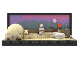 A New Hope Binary Sunset Diorama