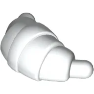 Food Croissant - Rounded Ends / White