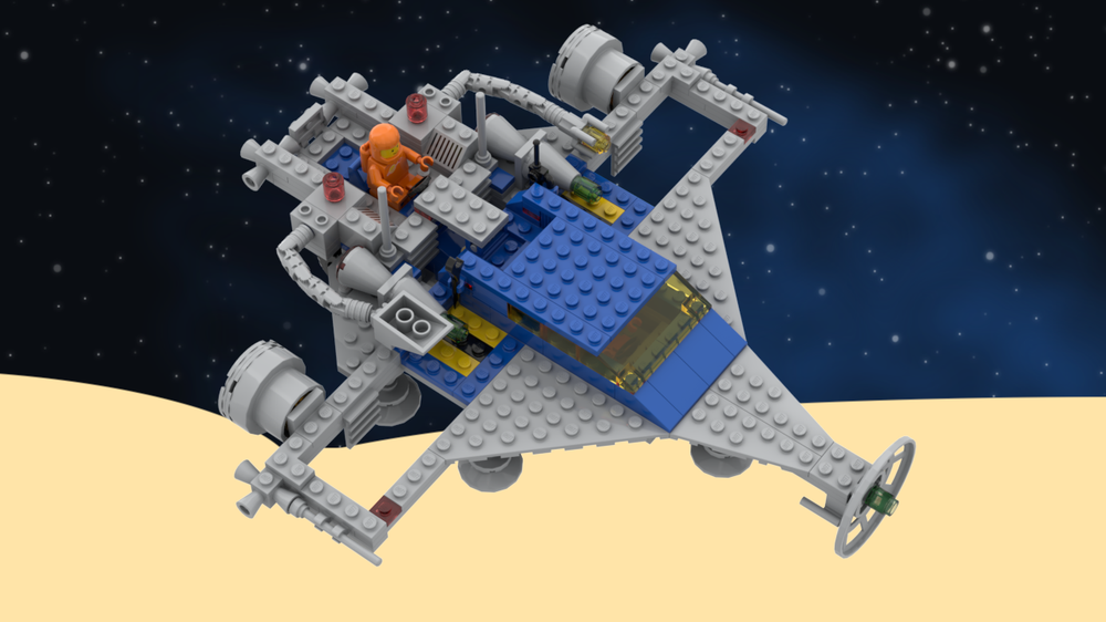 Lego Classic Space Reimagined: Delta Spacecraft, "Super Model" (1593)