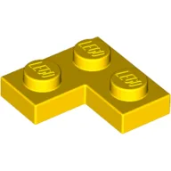 Plate 2 x 2 Corner / Yellow