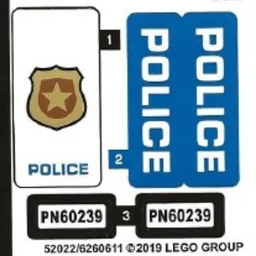 Sticker Sheet for Set 60239-1 / [No Color/Any Color]