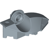 Lego Large Figure Foot, with Rotation Joint Ball Half [Vertical Side] / Sand Blue