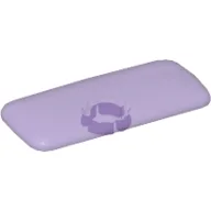 Clikits Icon, Rectangle 3L with Pin / Trans-Medium Purple