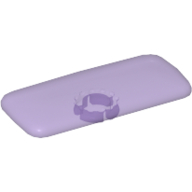 Lego Clikits Icon, Rectangle 3L with Pin / Trans-Medium Purple