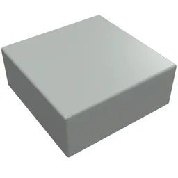 Tile 1 x 1 without Groove / Light Gray