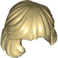 Lego Hair Mid-Length Combed Behind Ear / Tan