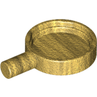 Lego Equipment Frying Pan / Pearl Gold