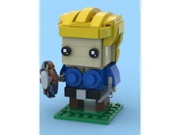Brick-built Warrior: Viking Shield Maiden