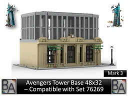 Avengers Tower Base 48x32 - Compatible with Set 76269 (Mark 3)