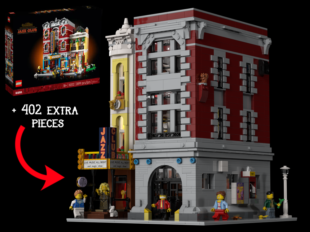 Lego Workshop and Jazz Club - HQ Style - 10312 Modification