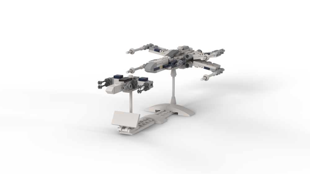 Lego Mini&Micro size T-65b Starfighter : Rogue One Blue leader
