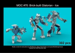 Brick-built Glatorian - Ice