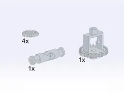 Universal Joint, Differential Housing, and Point Wheels