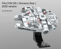 Millenium-Falcon DS Midi Size with display stand