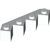 Lego Brick Wedged 4 x 4 Facet / White