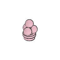 Food Ice Cream Scoops / Pink